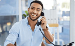 man is on call