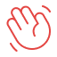 Hand wave icon